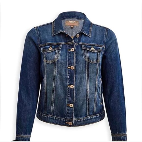 Torrid Women's Blue Denim Jacket New With Tags - Picture 2 of 15